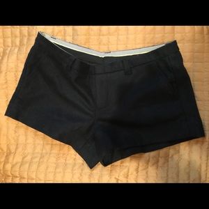 GAP Navy Blue Wool blend shorts with front pockets